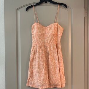 H&M Elegant Peach Floral Dress